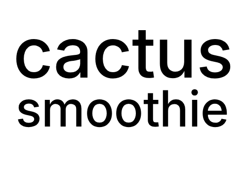 Cactus Smoothie